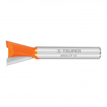 Broca para router, cola de pato, 1/2", Truper