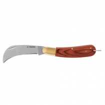 Cuchillo abatible 8" para electricista mango madera, Truper