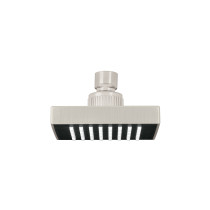 Regadera cuadrada ABS 4" acabado satín sin brazo, Foset